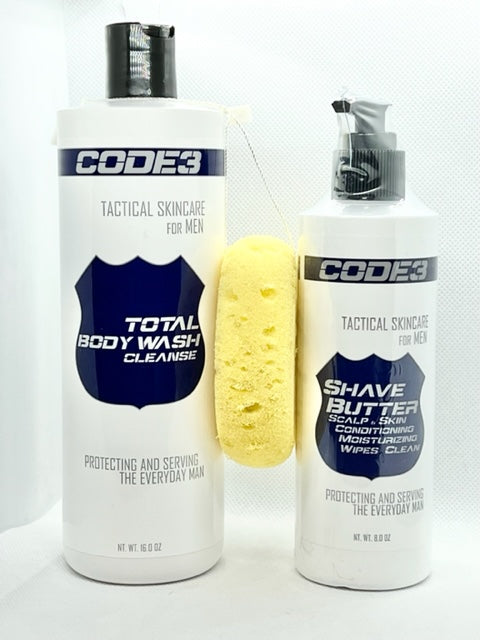 Body Wash & Shave Butter Combo Pack w/ Free Sponge
