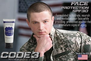 CODE 3 SPF Face Protection Moisturizer for Military Men