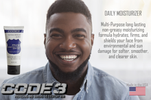 Load image into Gallery viewer, CODE 3 SPF Face Protection Moisturizer for African American Men